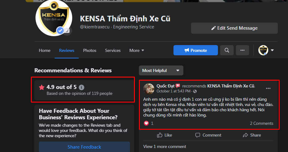 review kensa, đánh giá kiemtraxecu.com, đánh giá dịch vụ kensa, review công ty kensa